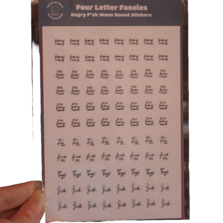 Sticker Sheet - Angry Transparent Sticker Sheets - Image 2