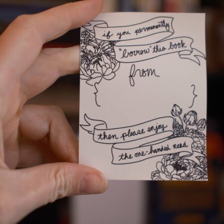 One Handed Read Bookplate