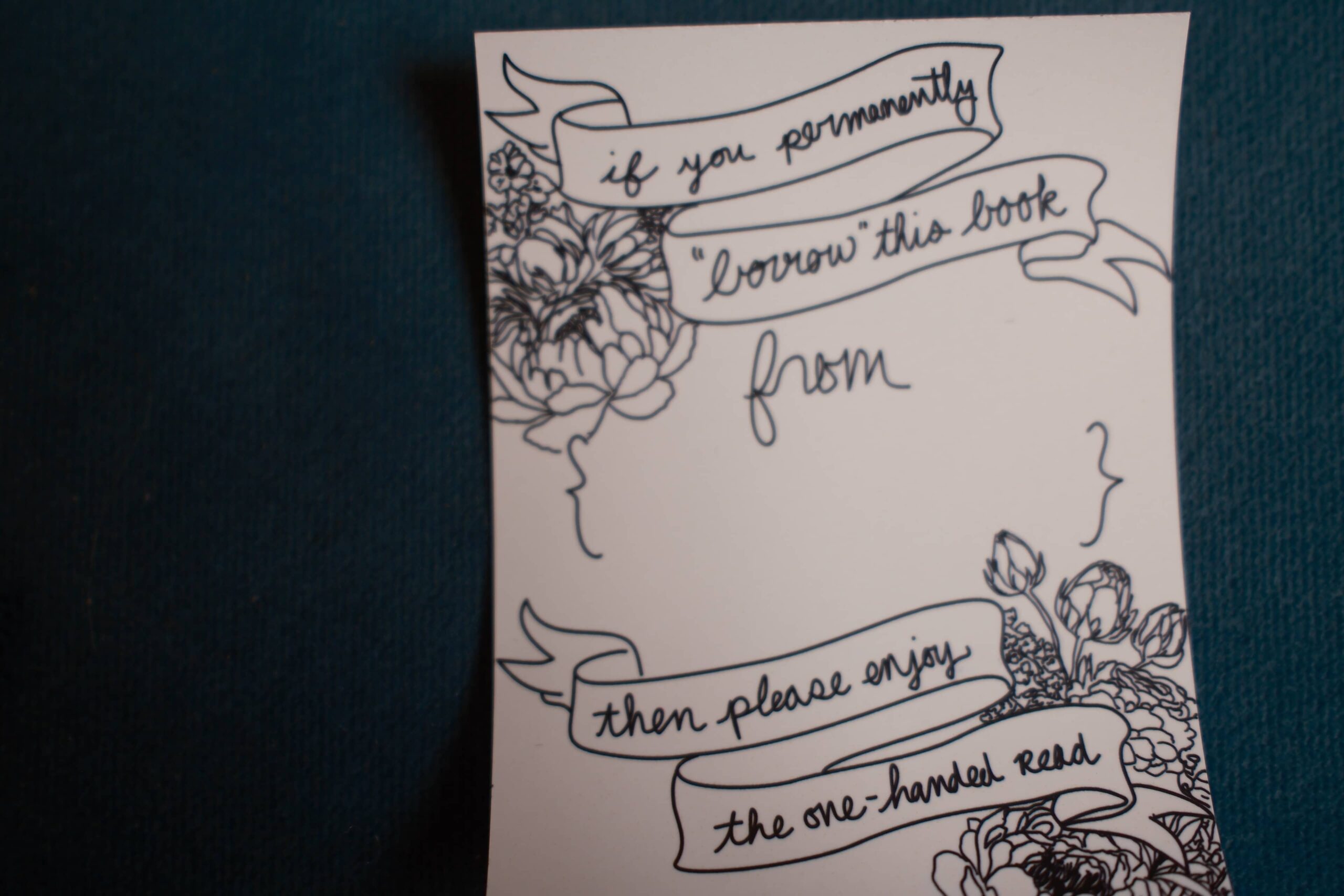 One Handed Read Bookplate - Image 2