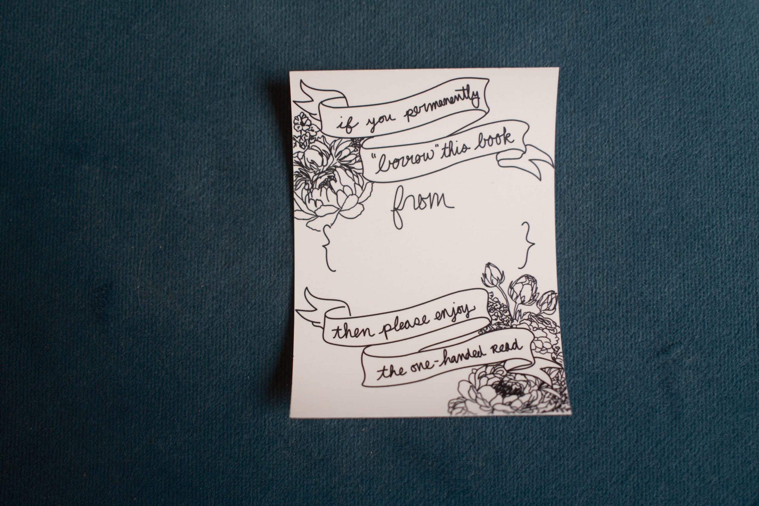 One Handed Read Bookplate - Image 3