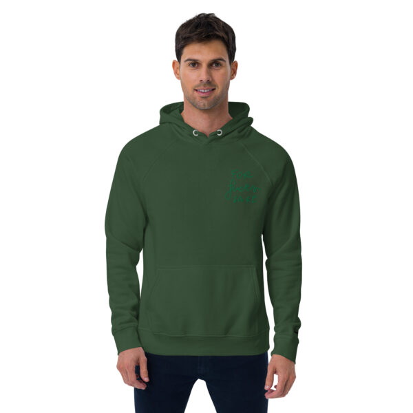 For Fck's Sake - Unisex Eco Raglan Hoodie - Image 4