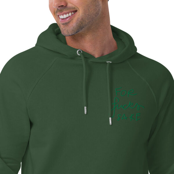 For Fck's Sake - Unisex Eco Raglan Hoodie - Image 6