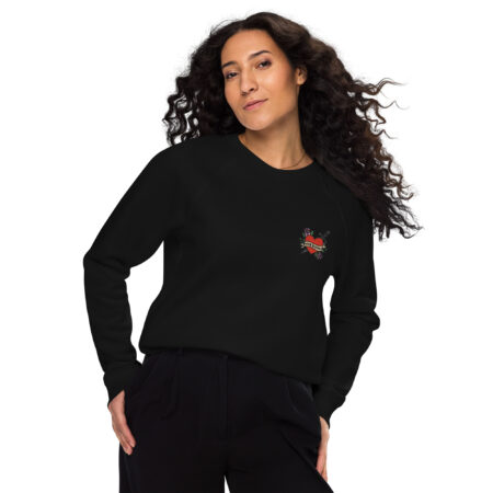 Bookwhore - Unisex organic raglan sweatshirt