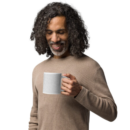 Subtle, sweary, white glossy mug