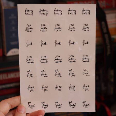 Sticker Sheet - Angry Transparent Sticker Sheets